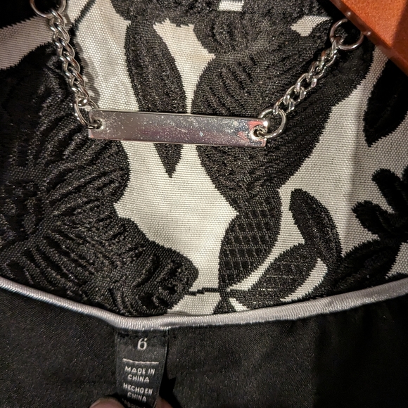 Women's WHITE HOUSE BLACK MARKET holiday zip up blazer size 6 WHBM - Picture 4 of 8